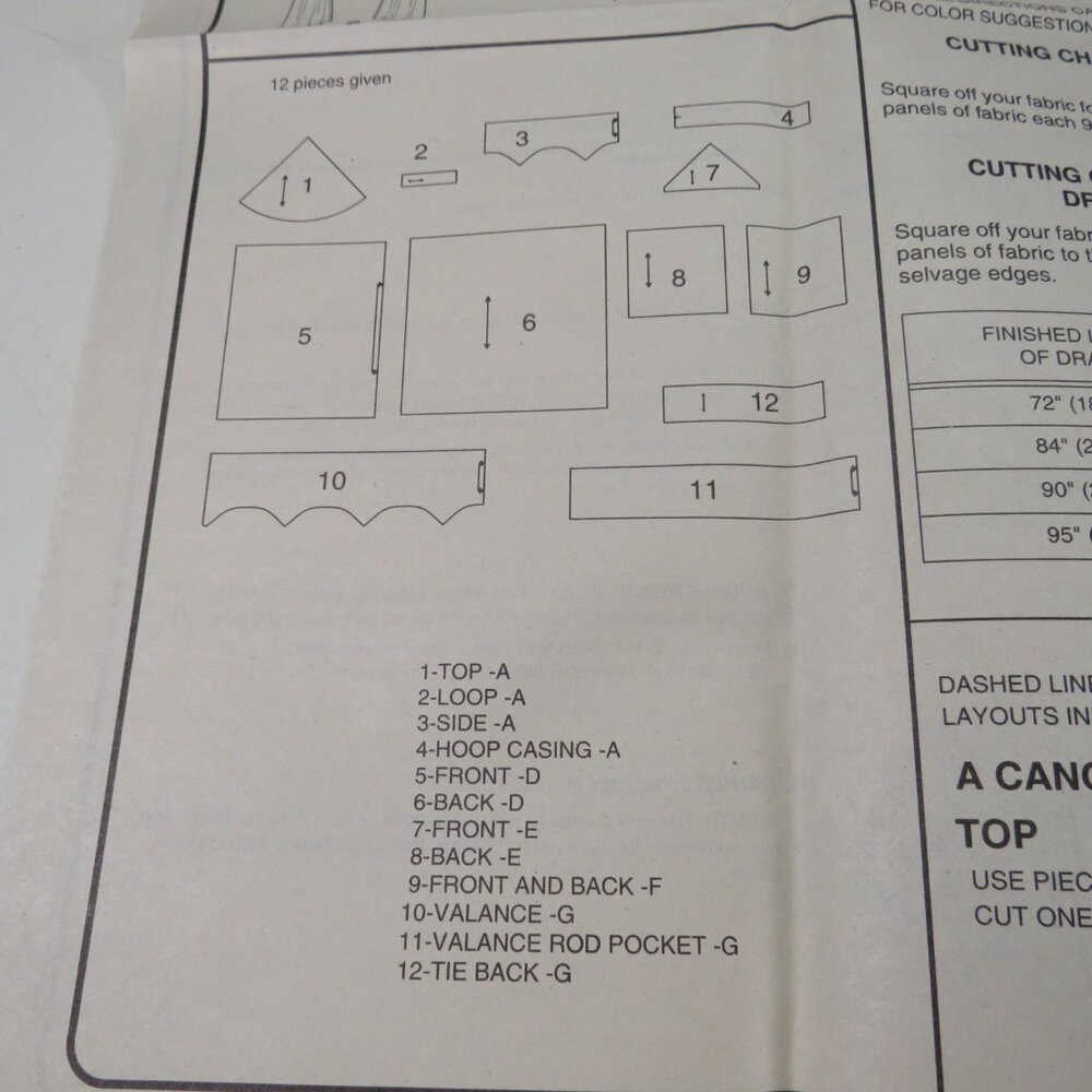 Simplicity 5315 Sewing Pattern UNCUT Canopy, Duvet Cover, Bed Skirt, etc - Picture 4 of 9